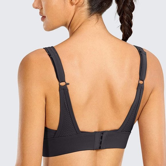 CRZ YOGA Black Sports Racerback Bra - Picture 3 of 6